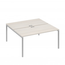 Рабочая станция (2х160) с металлокаркасом DUE дуб / металлокаркас серый А4 С2 178 ДШ