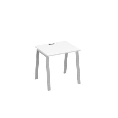 Стол письменный на металлокаркасе TRE белый премиум / металлокаркас серый А4 С3 011 БП