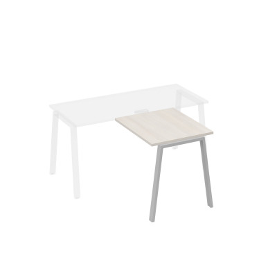 Брифинг-приставка на опорах TRE дуб / металлокаркас серый А4 С3 073 ДШ