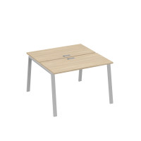 Рабочая станция (2х120) на каркасе TRE дуб скандинавский / металлокаркас серый А4 С3 170 ДК
