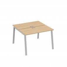 Рабочая станция (2х120) на каркасе TRE натуральный дуб / металлокаркас серый А4 С3 170 НД