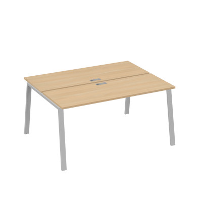 Станция 2х160 рабочая с металлокаркасом TRE натуральный дуб / металлокаркас серый А4 С3 172 НД