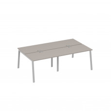 Рабочая станция 4х120 на металлокаркасе TRE мокко премиум / металлокаркас серый А4 С3 173-2 МП