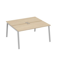 Станция 2х160 на опорах TRE дуб скандинавский / металлокаркас серый А4 С3 175 ДК