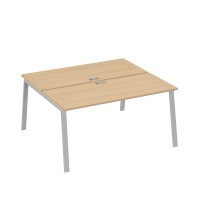 Станция 2х160 на опорах TRE натуральный дуб / металлокаркас серый А4 С3 175 НД