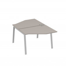 Рабочая станция TRE (2х120) со столами Техно мокко премиум / металлокаркас серый А4 С3 186 МП