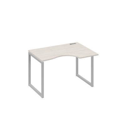 Стол эргономичный правый на каркас QUATTRO Классика дуб / металлокаркас серый А4 С4 042 ДШ