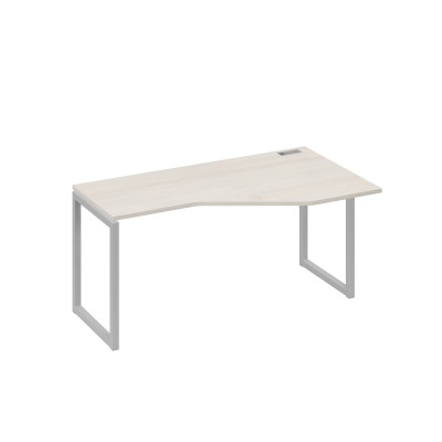 Стол "Техно" металлокаркас QUATTRO эргономичный правый дуб / металлокаркас серый А4 С4 056 ДШ