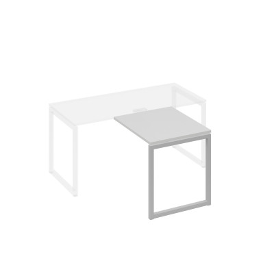 Брифинг-приставка каркасе QUATTRO металлический серый / металлокаркас серый А4 С4 073 СЕ