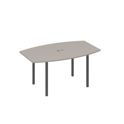 Стол 160 для переговоров на каркасе DUE мокко премиум / металлокаркас антрацит А4 А2 111 МП