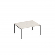 Стол 160 переговорный с металлокаркасом DUE дуб / металлокаркас антрацит А4 А2 133 ДШ