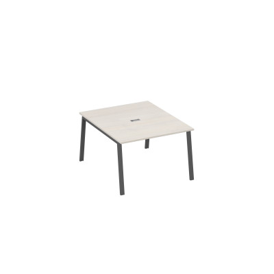 Стол 120 металлокаркас TRE для переговорной дуб / металлокаркас антрацит А4 А3 134 ДШ