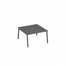 Стол 140 на металлокаркасе TRE для переговорной антрацит премиум / металлокаркас антрацит А4 А3 135 АР
