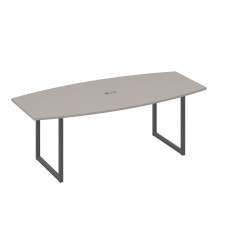 Переговорный стол 220 на каркасе QUATTRO мокко премиум / металлокаркас антрацит А4 А4 114 МП