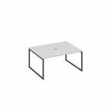 Стол 160 на опорах QUATTRO для переговоров серый / металлокаркас антрацит А4 А4 133 СЕ