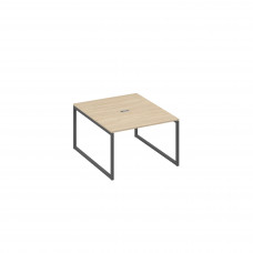 Стол 120 переговорный с металлокаркасом QUATTRO дуб скандинавский / металлокаркас антрацит А4 А4 134 ДК