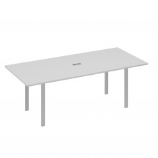 Стол 220 для переговорной каркасе UNO серый / металлокаркас серый А4 С1 124 СЕ