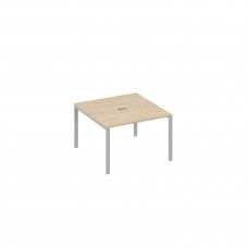 Стол 120 на металлокаркасе UNO в переговорную дуб скандинавский / металлокаркас серый А4 С1 131 ДК