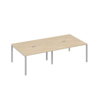 Стол переговорный 280x144 на каркасе UNO дуб скандинавский / металлокаркас серый А4 С1 135-2 ДК