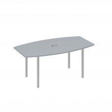 Стол для переговоров 180 опоры DUE серый / металлокаркас серый А4 С2 112 СЕ