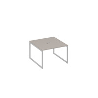 Стол 120 на металлокаркасе QUATTRO переговорный мокко премиум / металлокаркас серый А4 С4 131 МП