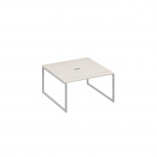 Переговорный стол 140 на металлокаркасе QUATTRO дуб / металлокаркас серый А4 С4 135 ДШ