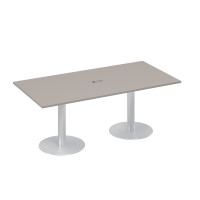 Стол 200 переговорный на колоннах мокко премиум А4 ХР 123 МП