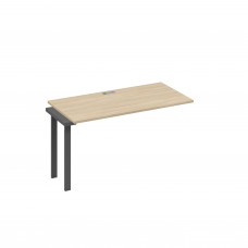 Секция стола 140 станции с каркасом TRE дуб скандинавский / металлокаркас антрацит А4 А3 014-1 ДК