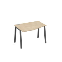 Стол "Техно" эргономичный на металлокаркасе TRE левый дуб скандинавский / металлокаркас антрацит А4 А3 061 ДК
