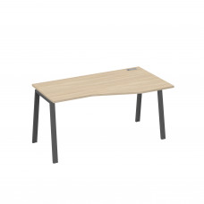 Стол правый "Техно" на металлокаркасе TRE эргономичный дуб скандинавский / металлокаркас антрацит А4 А3 066 ДК