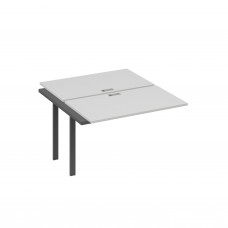 Секция рабочей станции на металлокаркасе UNO (2х120) серый / металлокаркас антрацит А4 А1 173-1 СЕ