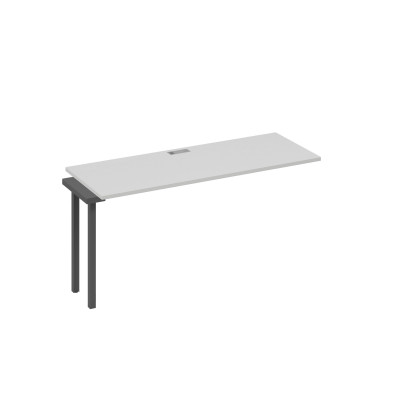 Секция стола 160 рабочей станции опоры QUATTRO серый / металлокаркас антрацит А4 А4 005-1 СЕ