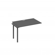Секция стола рабочей станции опоры DUE антрацит премиум / металлокаркас антрацит А4 А2 023-1 АР