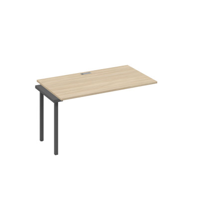 Секция 140х80 рабочей станции на каркасе DUE дуб скандинавский / металлокаркас антрацит А4 А2 024-1 ДК