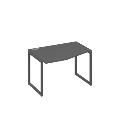 Стол эргономичный металлокаркас QUATTRO "Техно" левый антрацит премиум / металлокаркас антрацит А4 А4 061 АР