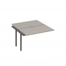 Секция стола рабочей станции QUATTRO (2х120) мокко премиум / металлокаркас антрацит А4 А4 173-1 МП