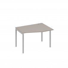 Стол эргономичный металлокаркас DUE правый "Техно" мокко премиум / металлокаркас серый А4 С2 062 МП