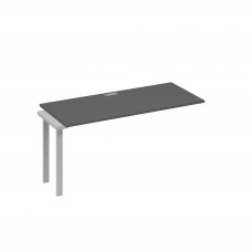 Секция стола 160 станции на каркасе TRE антрацит премиум / металлокаркас серый А4 С3 015-1 АР
