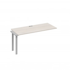 Секция стола 160 станции на каркасе TRE дуб / металлокаркас серый А4 С3 015-1 ДШ