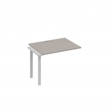 Секция 100 стола рабочей станции с каркасом UNO мокко премиум / металлокаркас серый А4 С1 022-1 МП