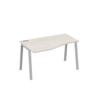 Стол эргономичный левый металлокаркас TRE "Техно" дуб / металлокаркас серый А4 С3 063 ДШ