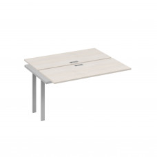 Секция рабочей станции 2х140 с металлокаркасом TRE дуб / металлокаркас серый А4 С3 171-1 ДШ