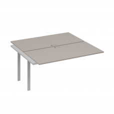 Секция стола рабочей станции на металлокаркасе TRE (2х160) мокко премиум / металлокаркас серый А4 С3 178-1 МП