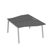 Рабочая станция столы Техно (2х140) каркас TRE антрацит премиум / металлокаркас серый А4 С3 190 АР