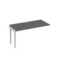 Секция стола станции с металлокаркасом DUE антрацит премиум / металлокаркас серый А4 С2 025-1 АР