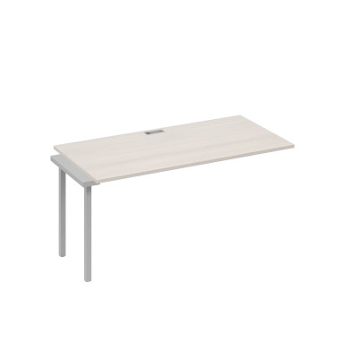 Секция стола станции с металлокаркасом DUE дуб / металлокаркас серый А4 С2 025-1 ДШ