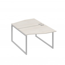 Рабочая станция каркас QUATTRO (2х120) столы Техно дуб / металлокаркас серый А4 С4 189 ДШ