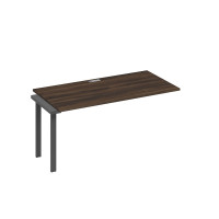 Секция стола 160 с опорами UNO для рабочей станции дуб ристретто/ металлокаркас антрацит А4 А1 025-1 ДР