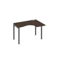 Стол "Классика" на металлокаркасе DUE эргономичный правый дуб ристретто/ металлокаркас антрацит А4 А2 032 ДР