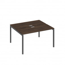 Рабочая станция на опорах DUE (2х140) дуб ристретто/ металлокаркас антрацит А4 А2 171 ДР